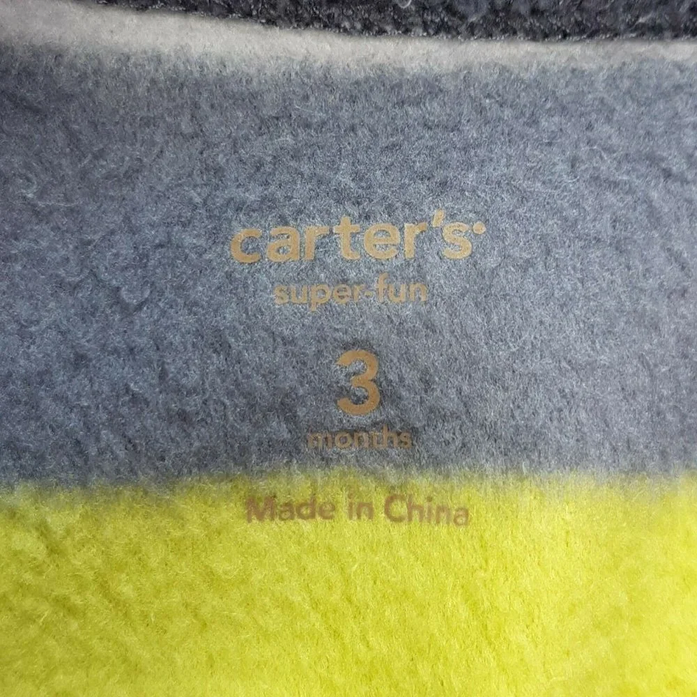Carters Baby Boys Fleece One Piece Bundle 3 Months